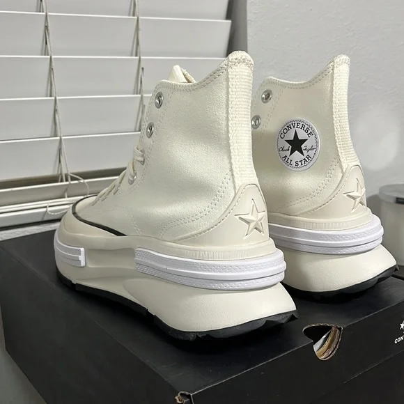 NWT Converse Women's Run Star Legacy CX Shoes - Off white - High Top - A00868C - Picture 6 of 12